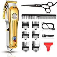 Cortapelos Hombre- CIICII Maquina Cortar Pelo Profesional &amp- Recortadora de Barba (12Pcs- Inalambrico-Recargable-USB…
